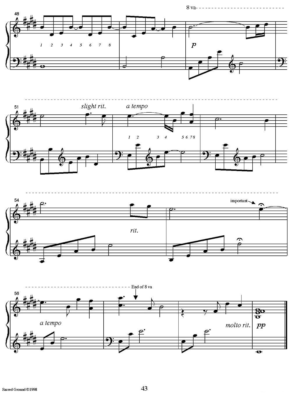 Sacred Ground钢琴曲谱（图5）