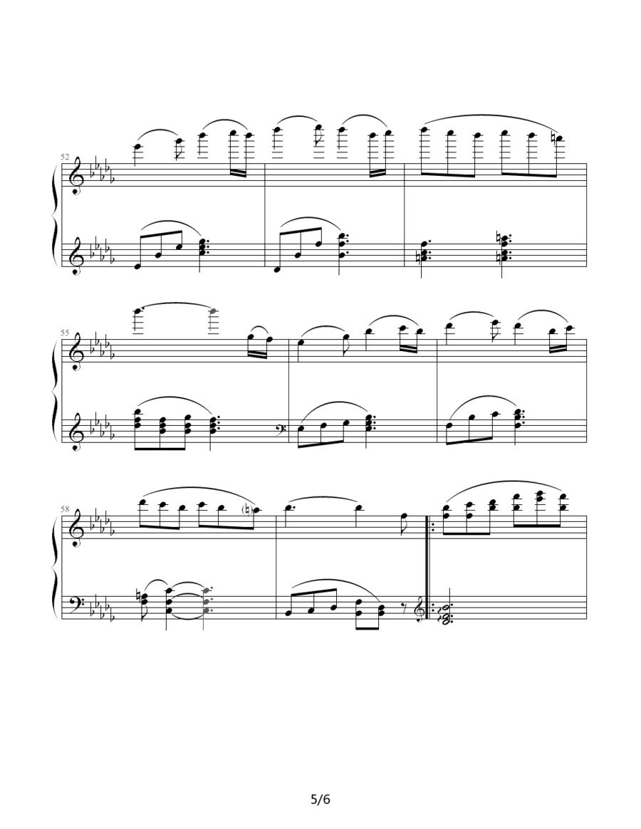独赏落日钢琴曲谱（图5）