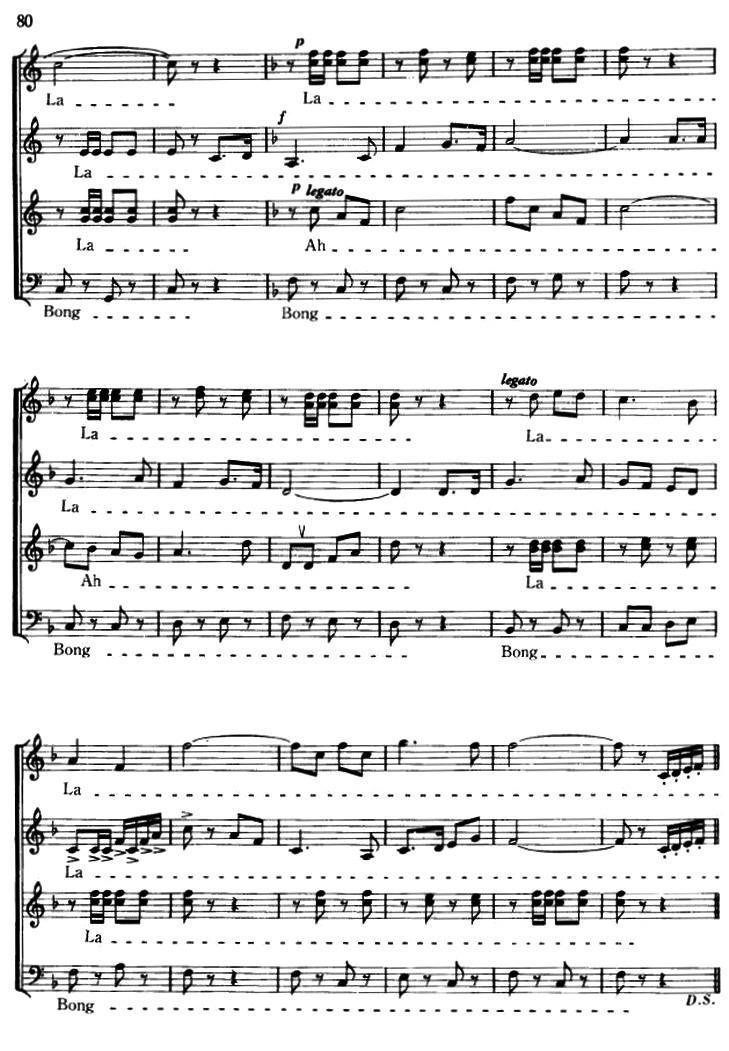 运动员进行曲（无伴奏合唱、五线谱）钢琴曲谱（图6）