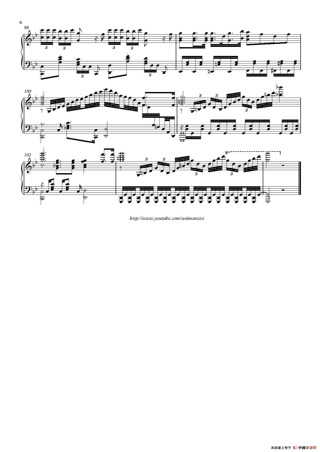 Fubuki（吹雪）钢琴曲谱（图6）