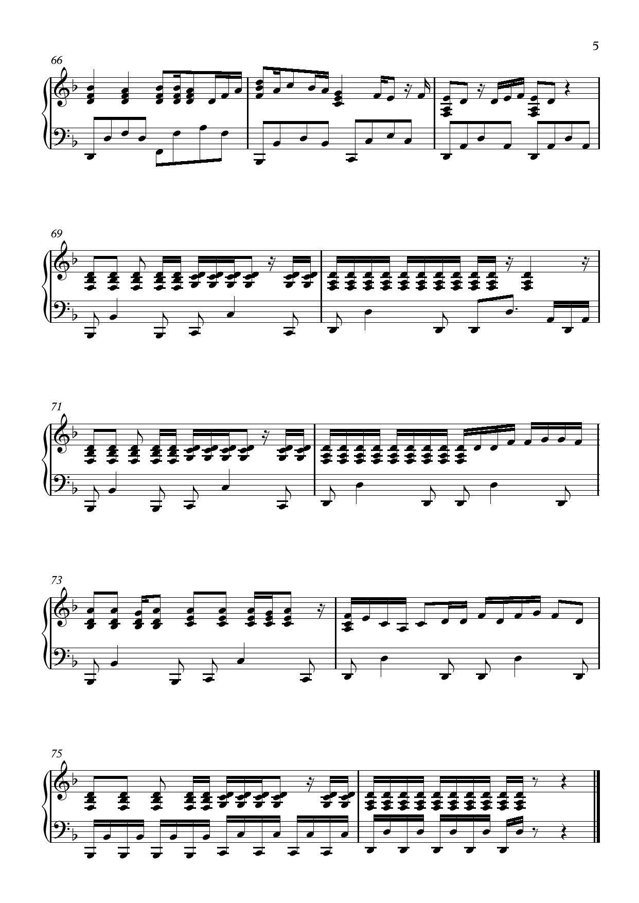 EL DORADO（黄金国）钢琴曲谱（图5）