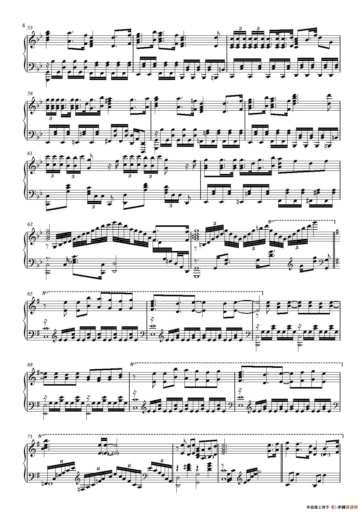 Fubuki（吹雪）钢琴曲谱（图4）