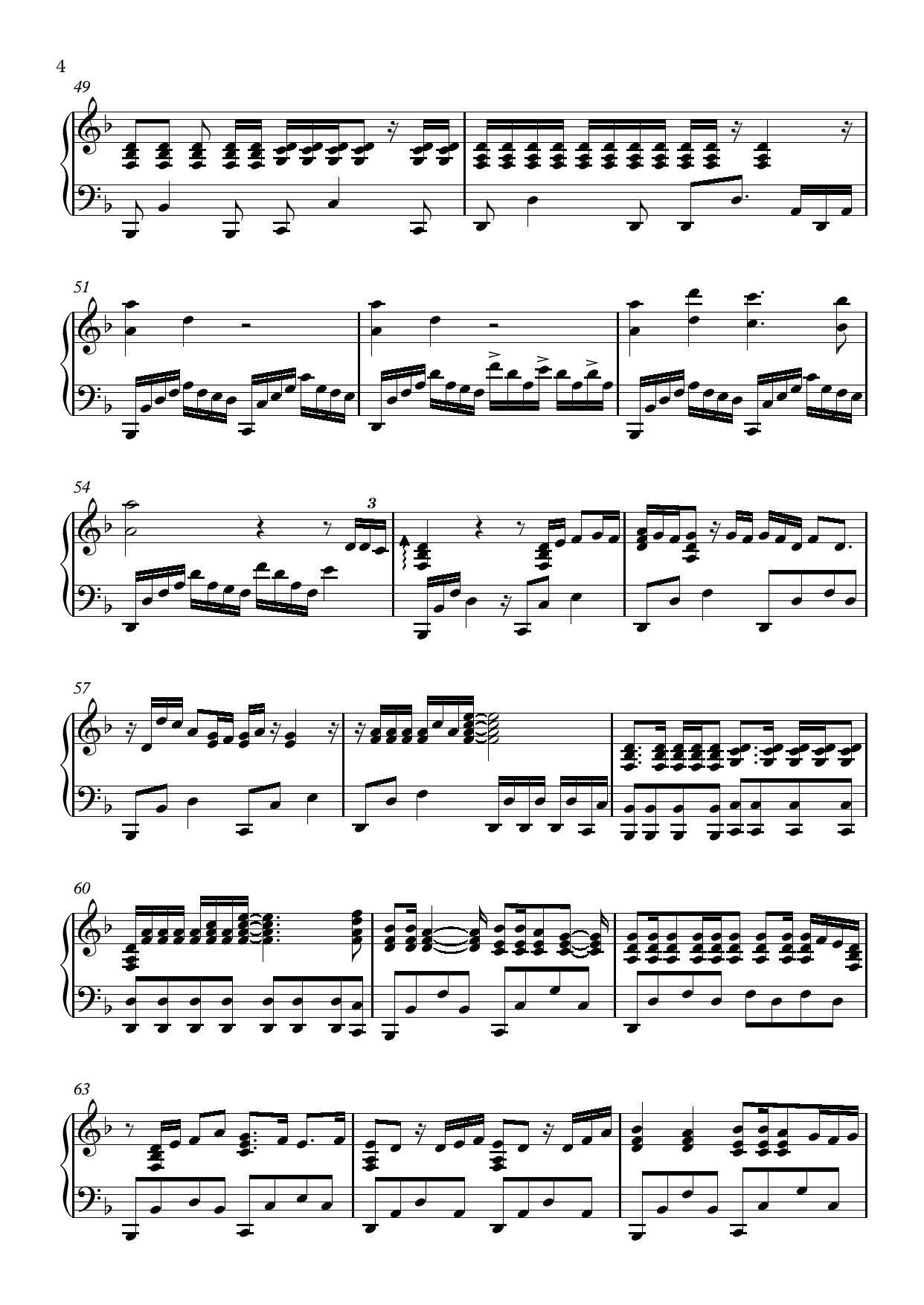 EL DORADO（黄金国）钢琴曲谱（图4）