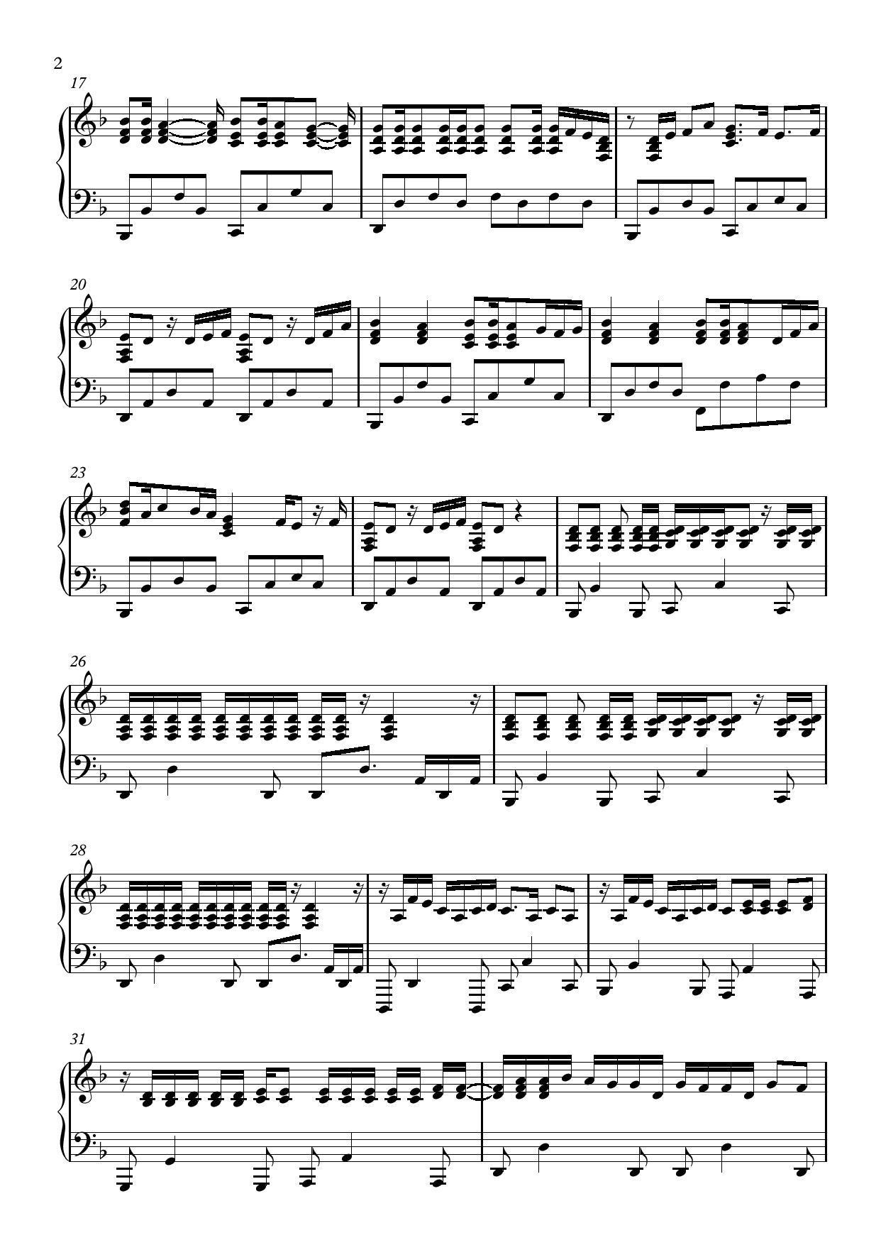 EL DORADO（黄金国）钢琴曲谱（图2）