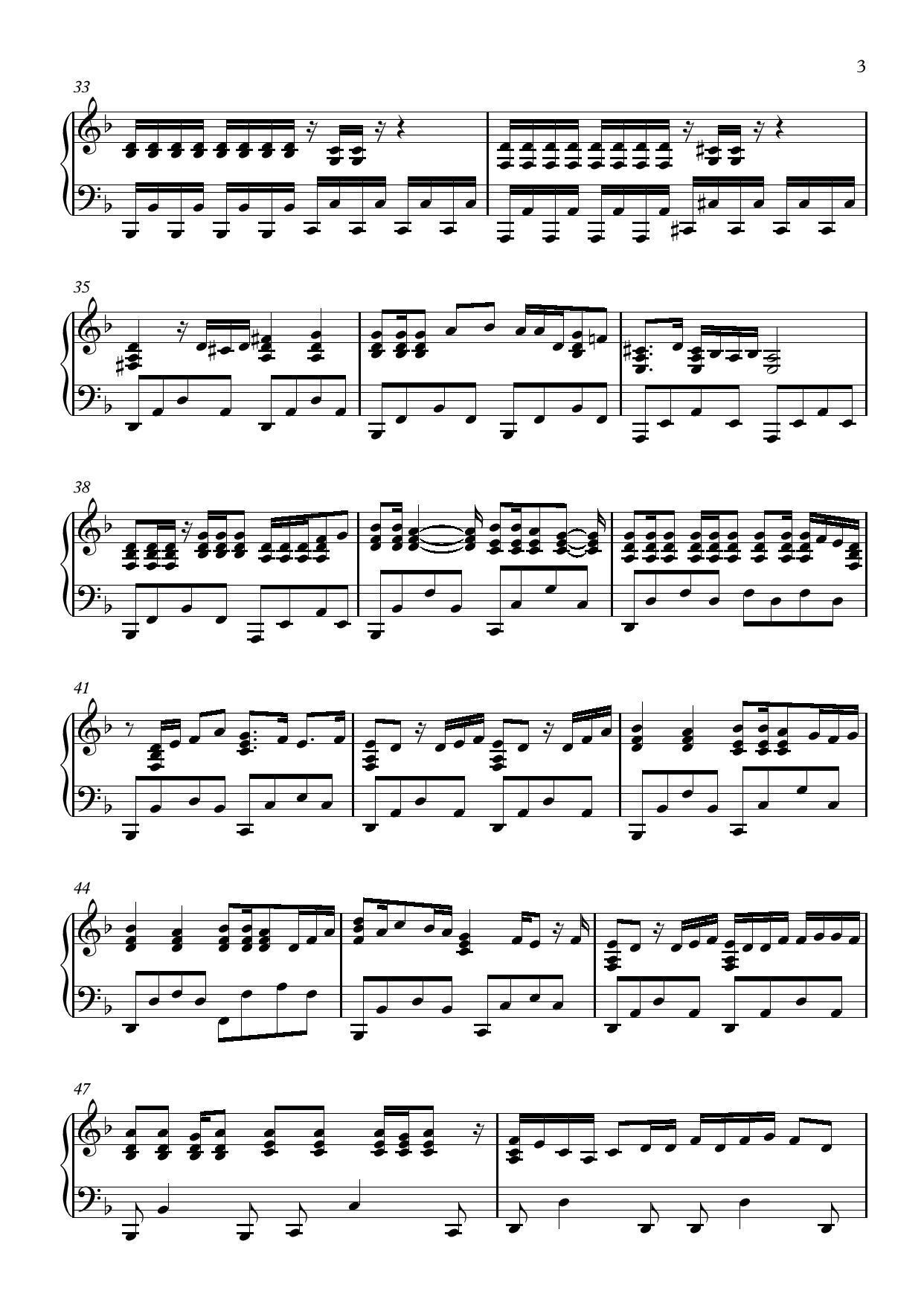EL DORADO（黄金国）钢琴曲谱（图3）