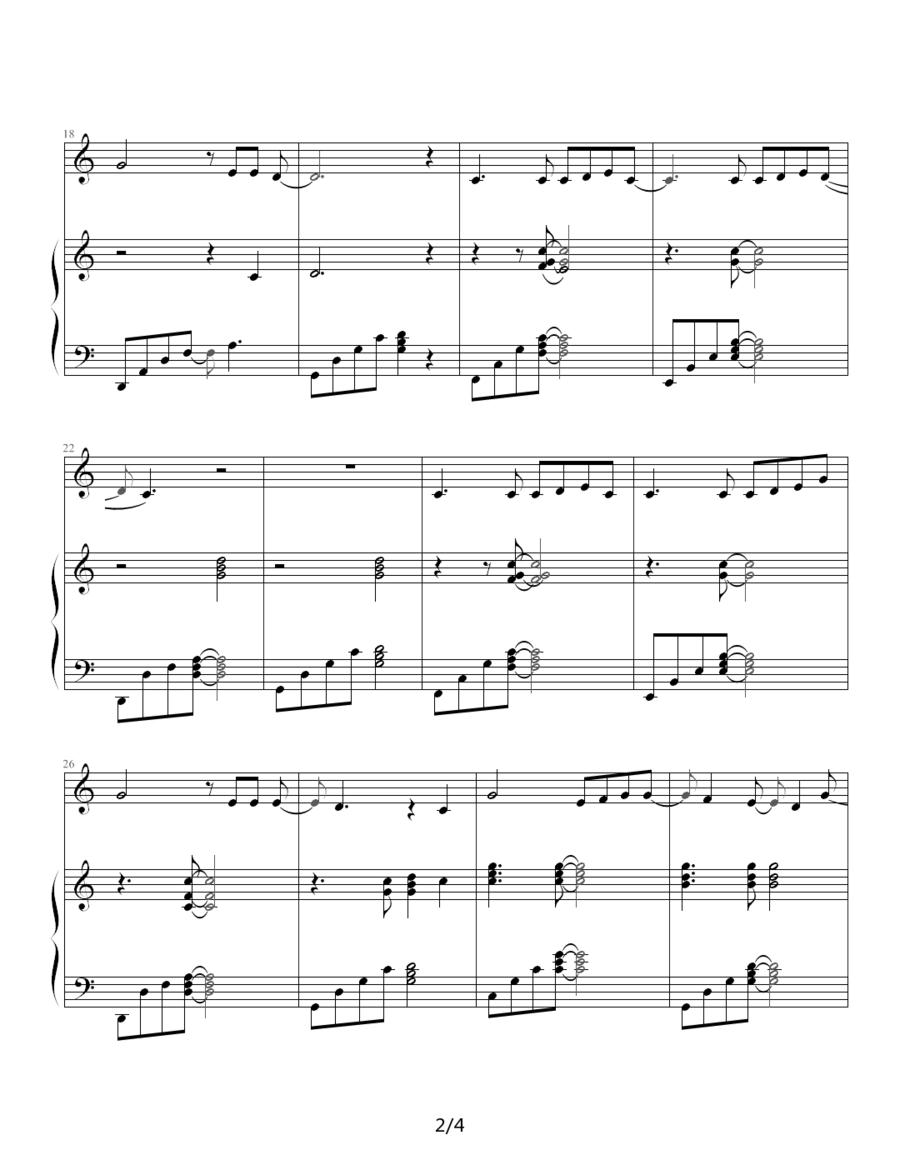 解脱（钢琴伴奏谱）钢琴曲谱（图2）
