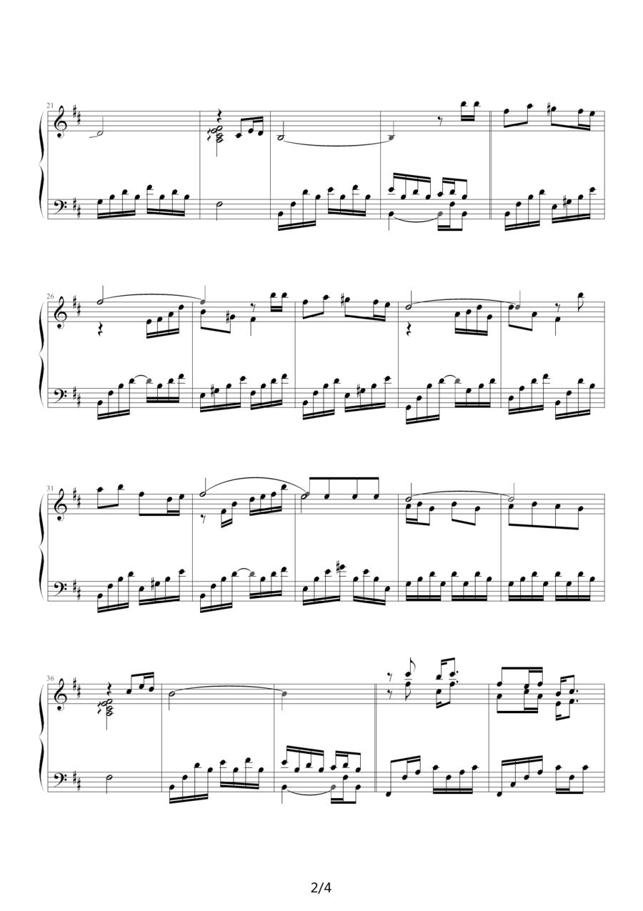 橄榄树钢琴曲谱（图2）