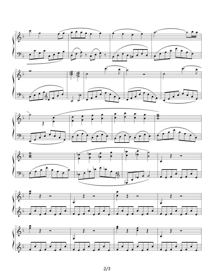 重逢的约定钢琴曲谱（图2）