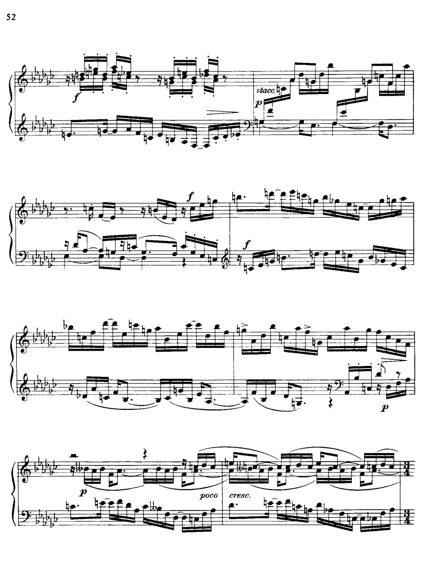 降e小调钢琴奏鸣曲 Op.26 v.4钢琴曲谱（图3）
