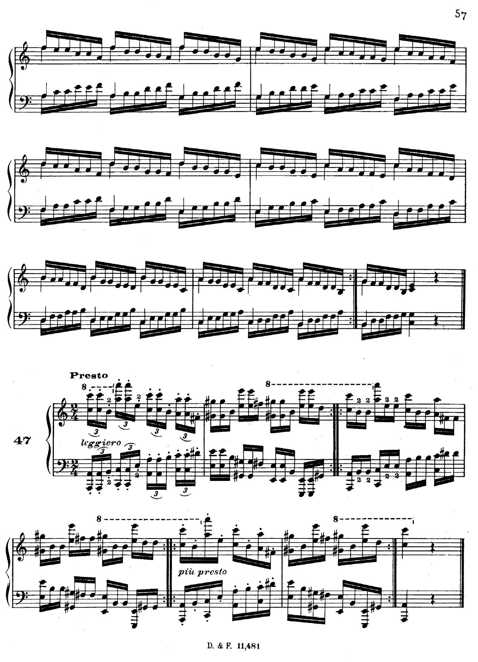 51 Exercises, WoO 6（51首钢琴练习 38—51）钢琴曲谱（图6）