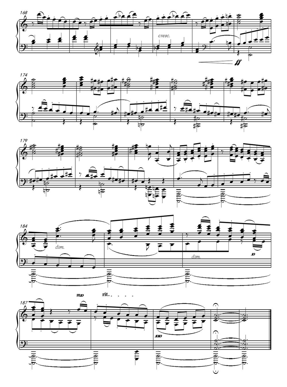 赋格（王华作曲版）钢琴曲谱（图6）
