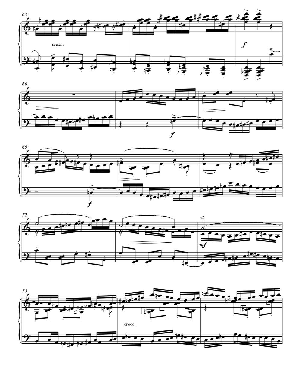 赋格（叶思敏作曲版）钢琴曲谱（图4）