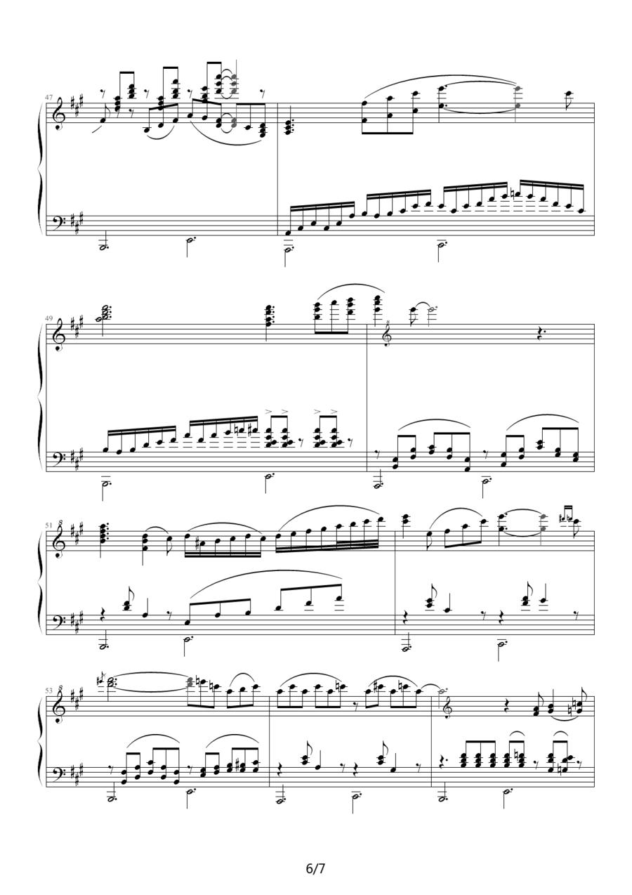 月光下的双人舞钢琴曲谱（图6）