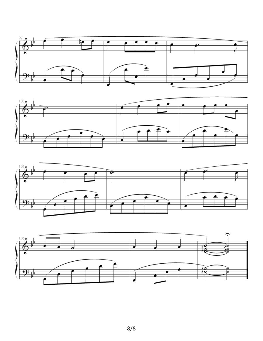 变奏曲（冯明东作曲版）钢琴曲谱（图8）