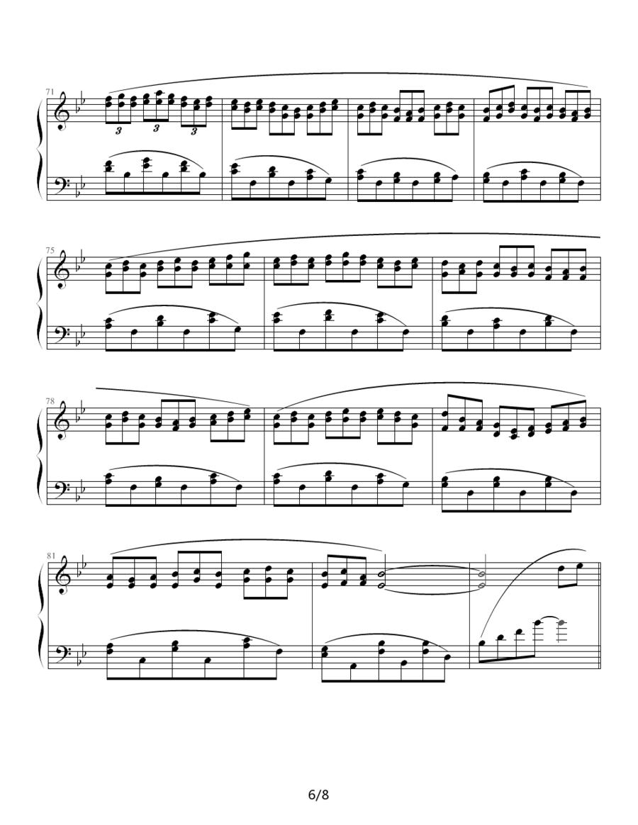 变奏曲（冯明东作曲版）钢琴曲谱（图6）