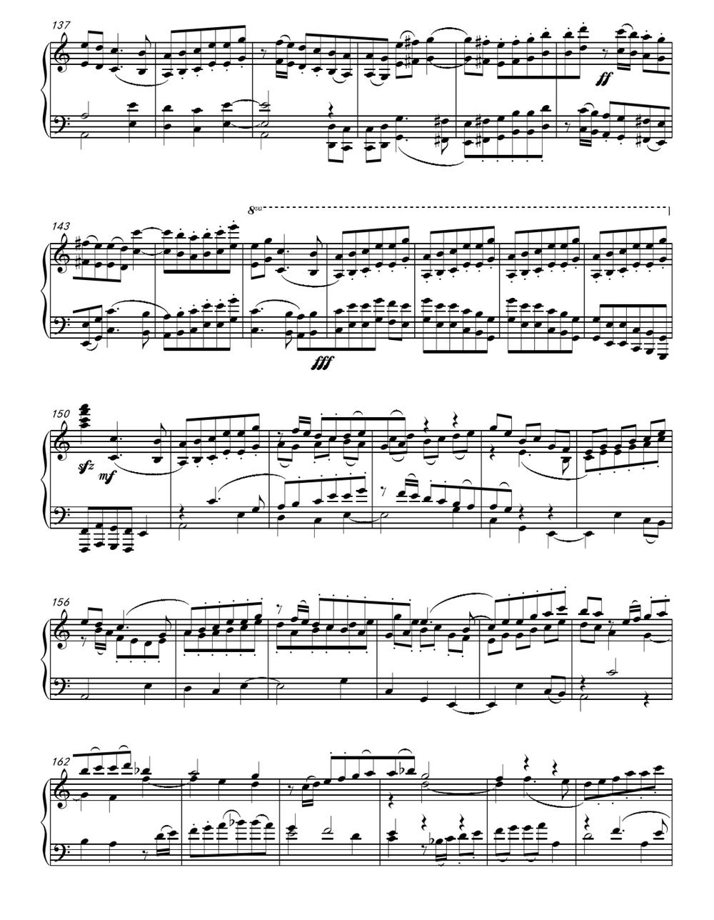 赋格（王华作曲版）钢琴曲谱（图5）