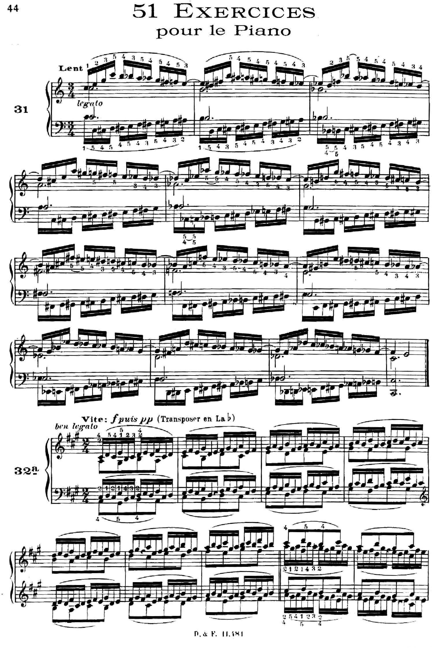 51 Exercises, WoO 6（51首钢琴练习 31—37）钢琴曲谱（图1）