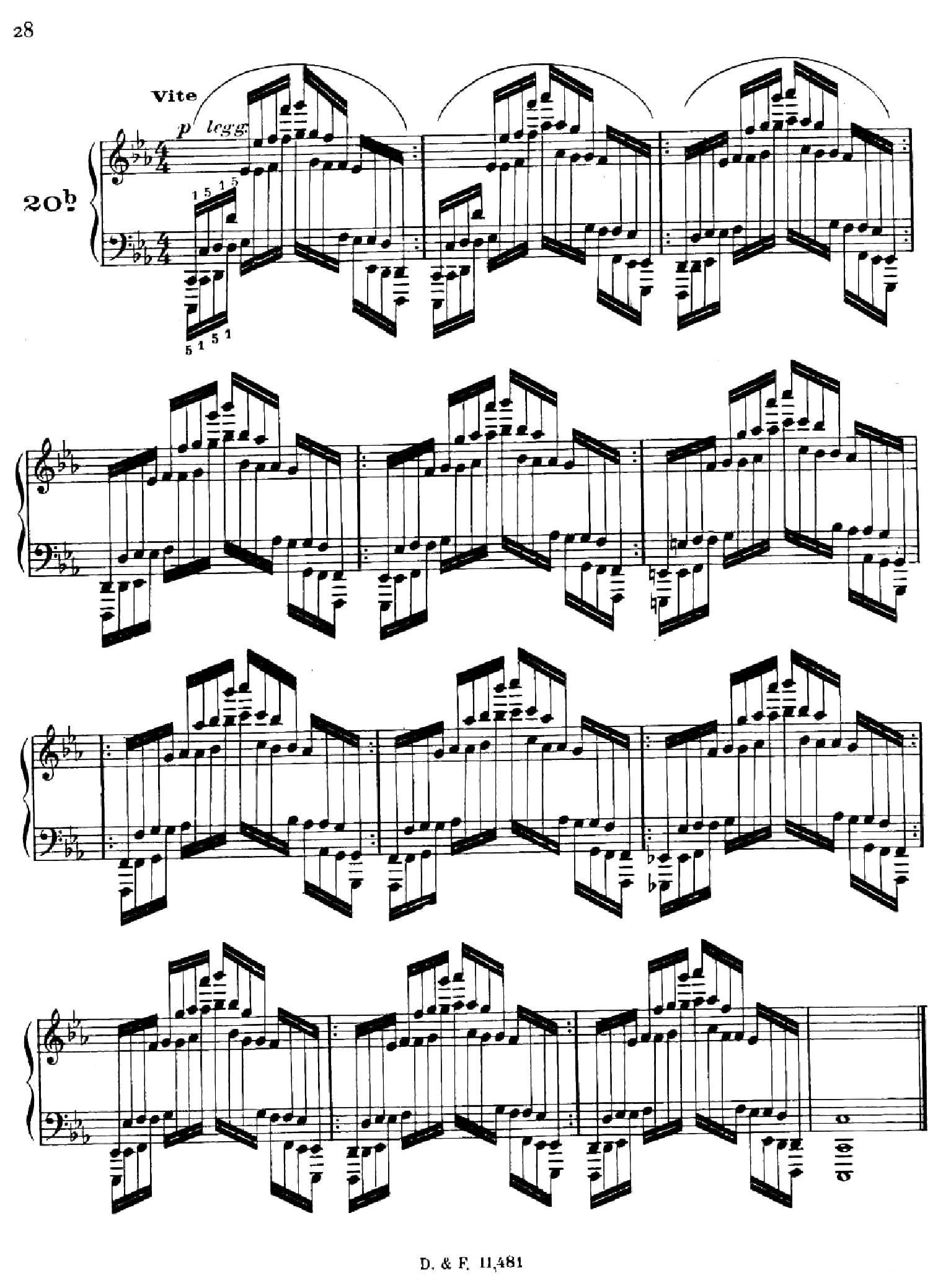 51 Exercises, WoO 6（51首钢琴练习 19—25）钢琴曲谱（图3）
