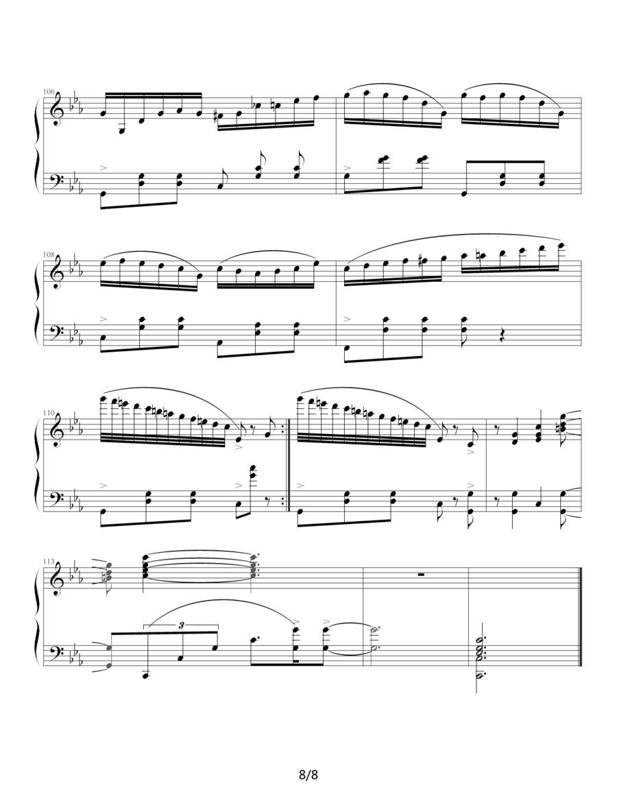 c小调圆舞曲钢琴曲谱（图8）