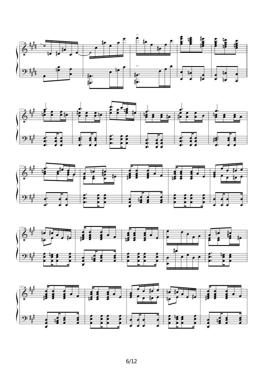 蓝色独白钢琴曲谱（图6）