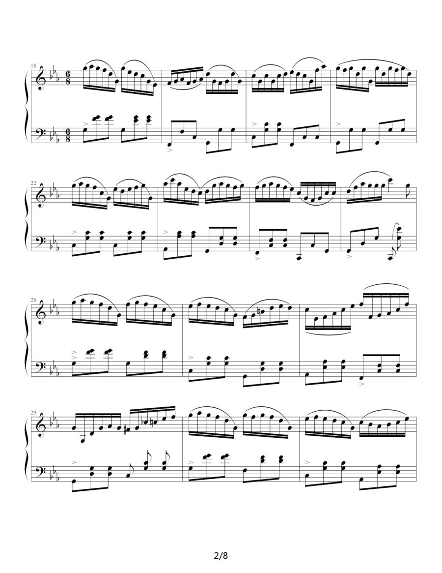 c小调圆舞曲钢琴曲谱（图2）