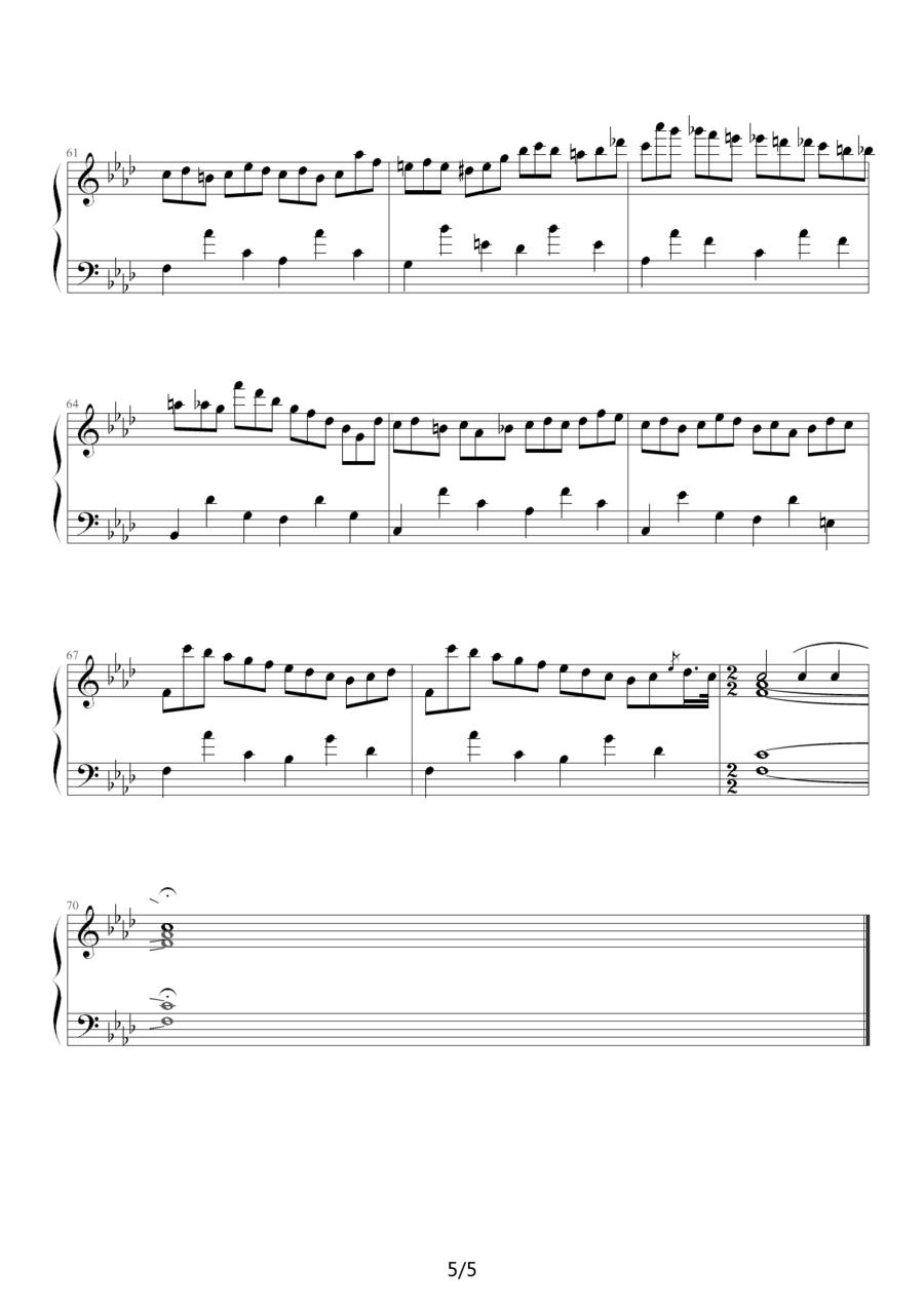练习曲Op.25 No.2（肖邦曲、欧阳阳制谱版）钢琴曲谱（图5）