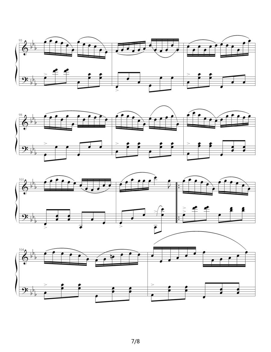 c小调圆舞曲钢琴曲谱（图7）