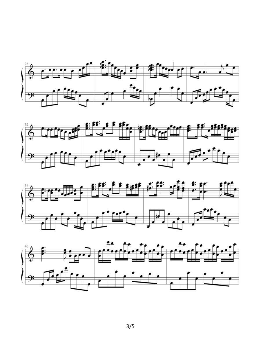 梦雨钢琴曲谱（图3）