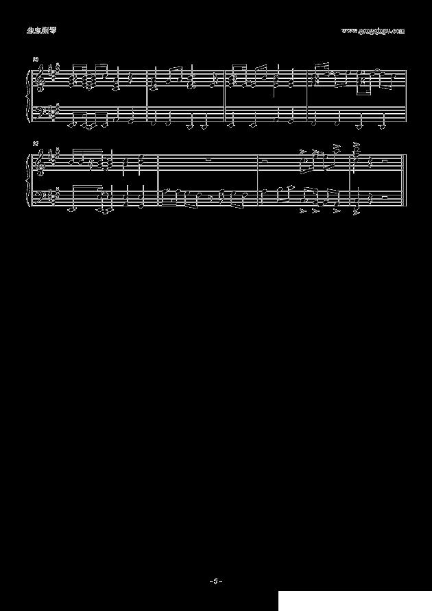 片想いFinally钢琴曲谱（图5）