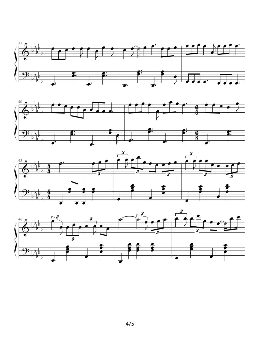 一场误会钢琴曲谱（图4）