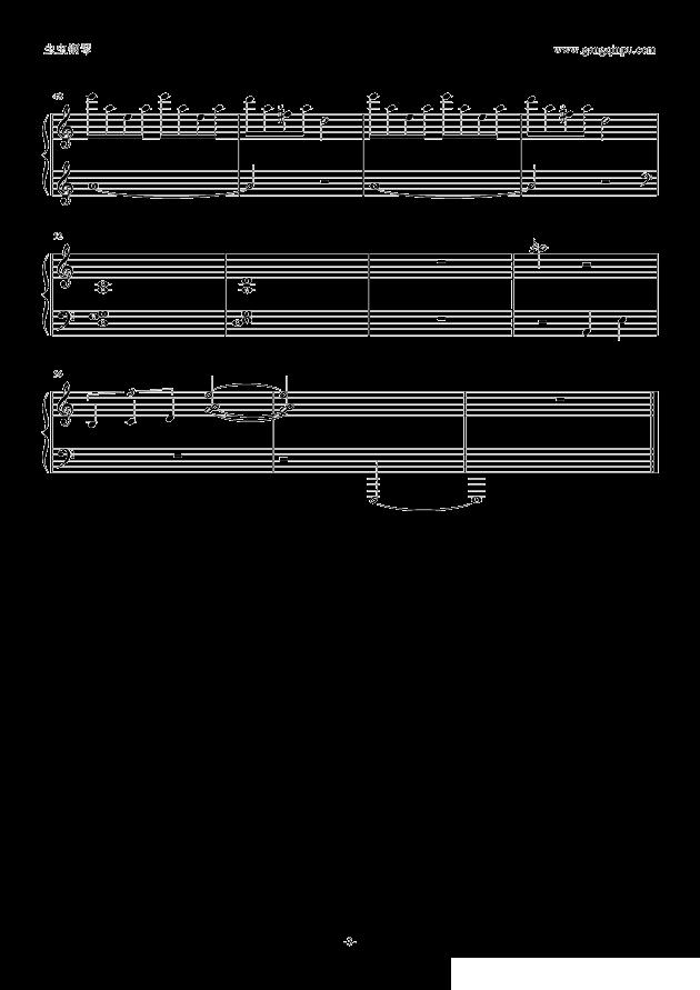 君の想いに钢琴曲谱（图3）