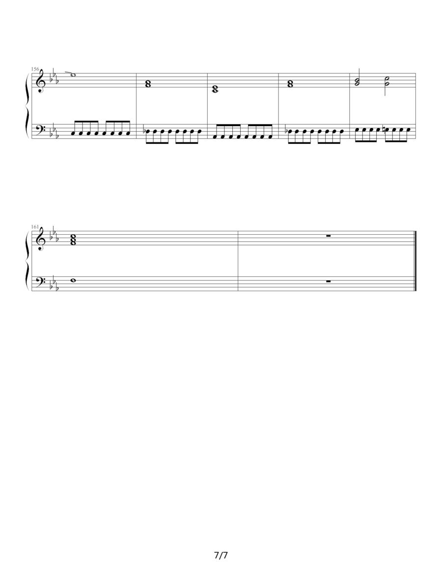 my will（日本动漫《犬夜叉》插曲）钢琴曲谱（图7）