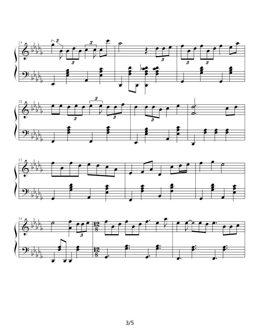 一场误会钢琴曲谱（图3）