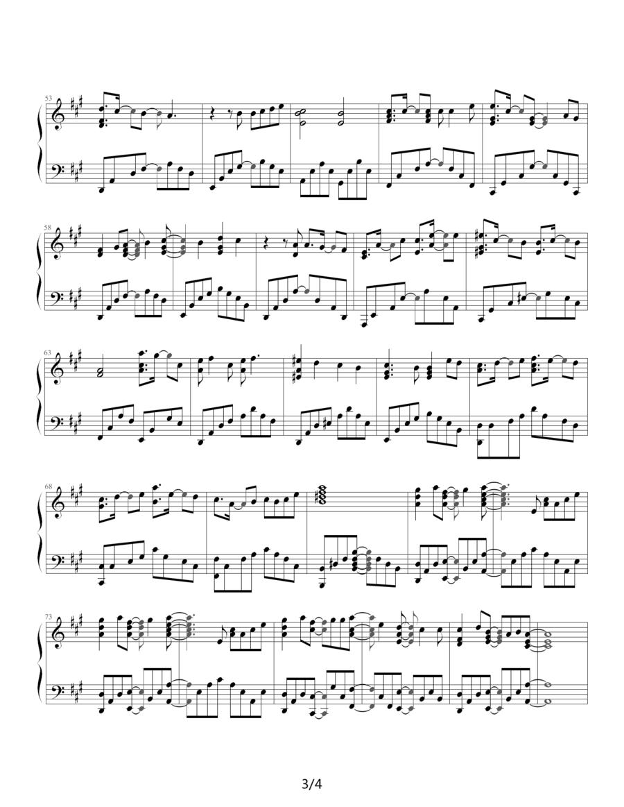 shissou（日本动漫《樱兰高校男公关部》插曲）钢琴曲谱（图3）