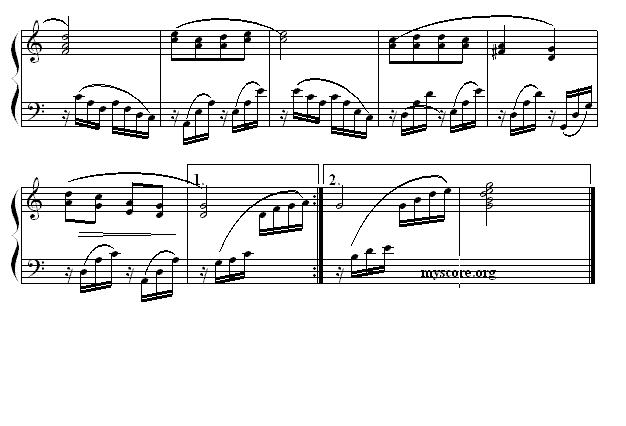 五指山上五条河钢琴曲谱（图2）