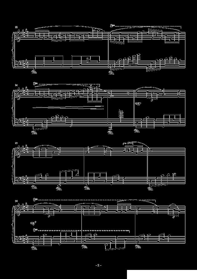 无眠的雨夜钢琴曲谱（图3）