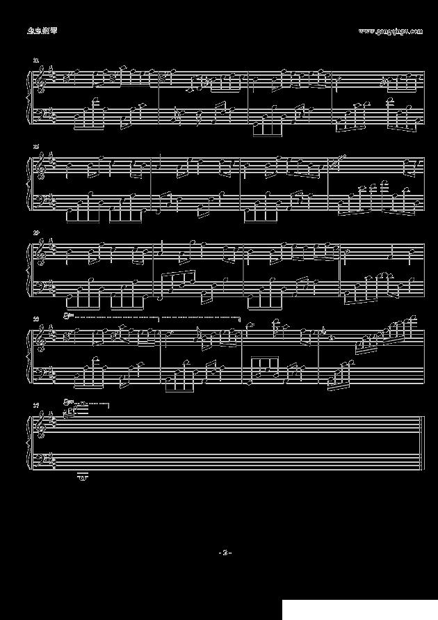 石进-夜的钢琴曲23钢琴曲谱（图2）