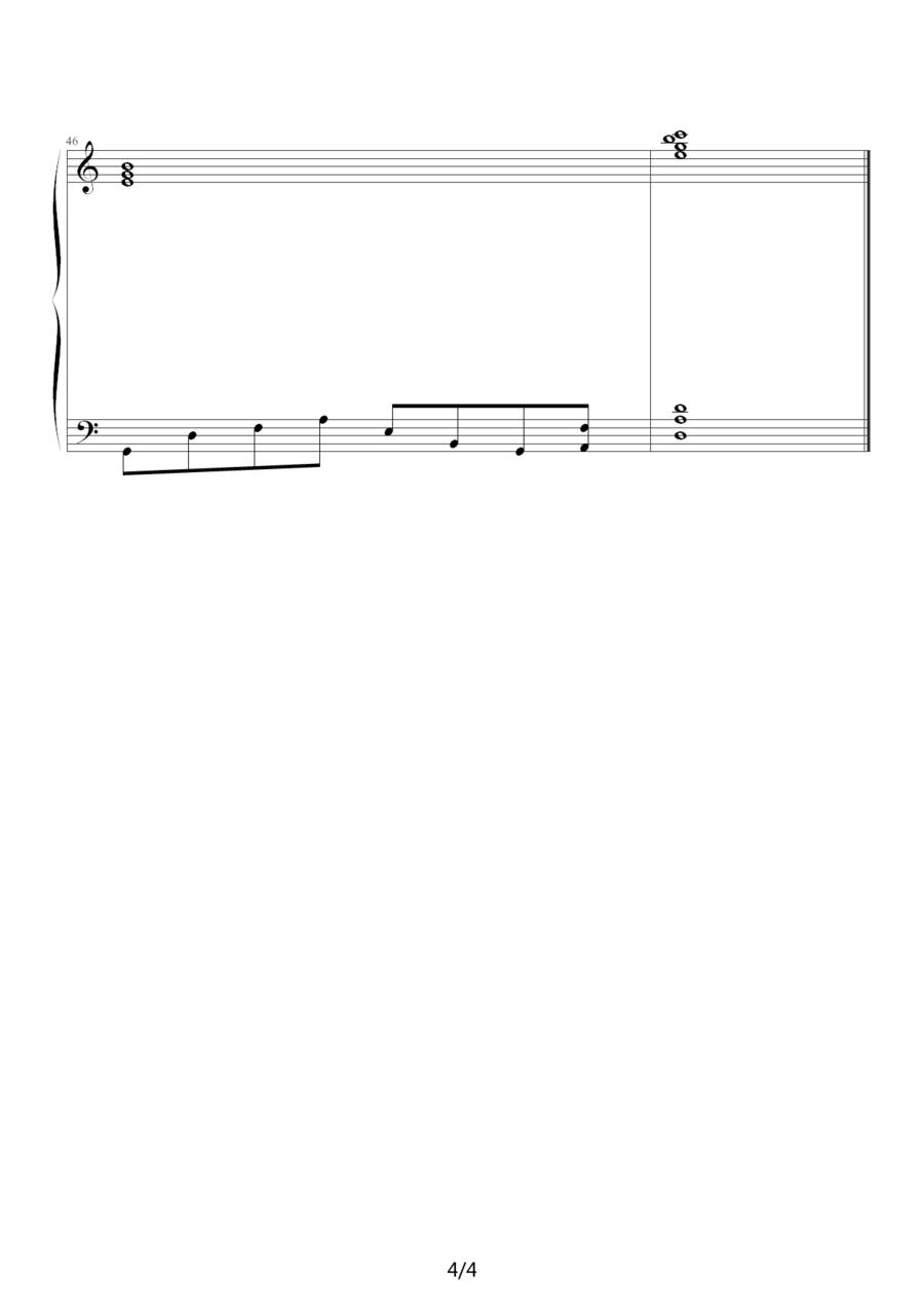永恒的记忆钢琴曲谱（图4）