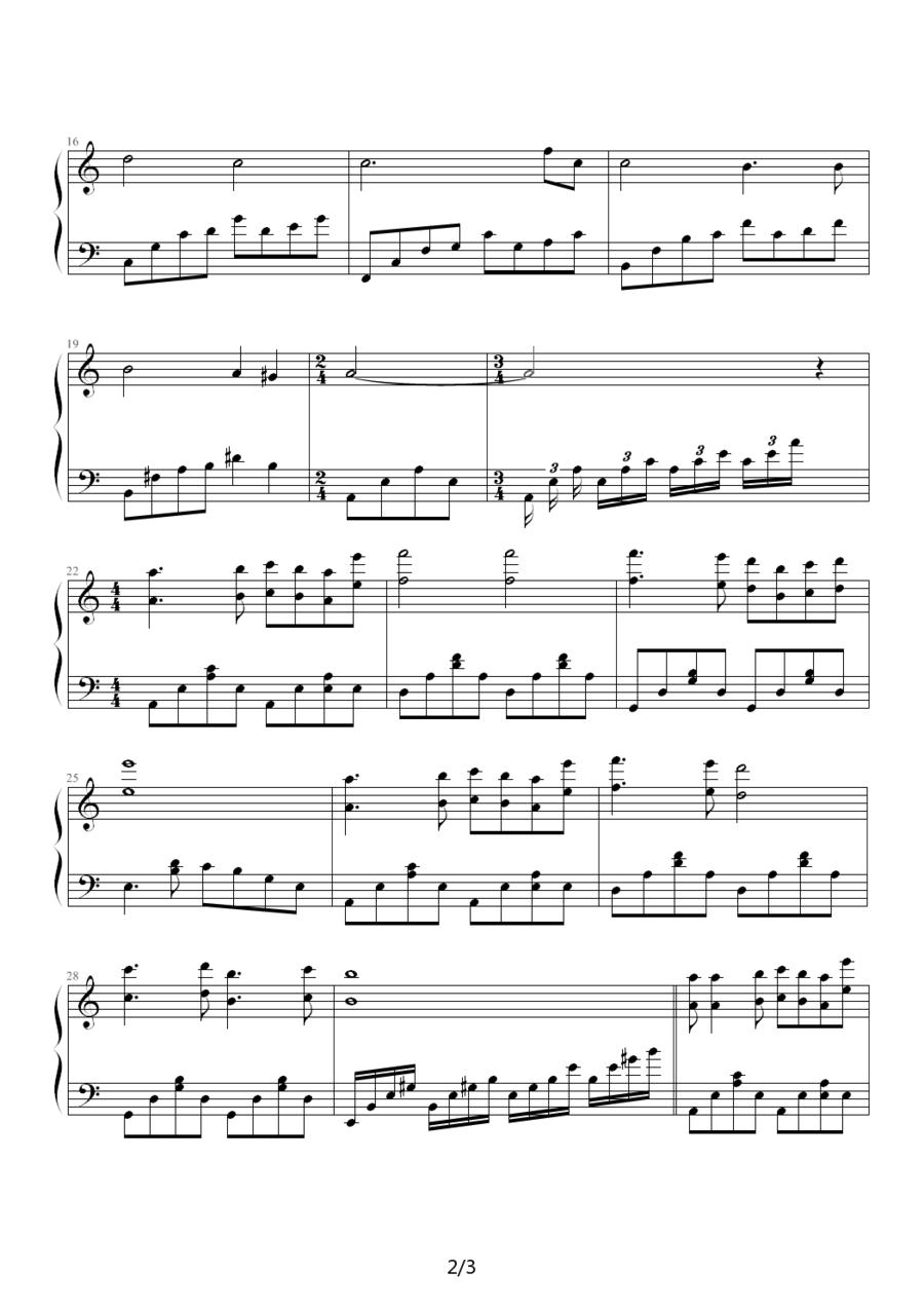 莎芭女王（哈迪作曲版）钢琴曲谱（图2）