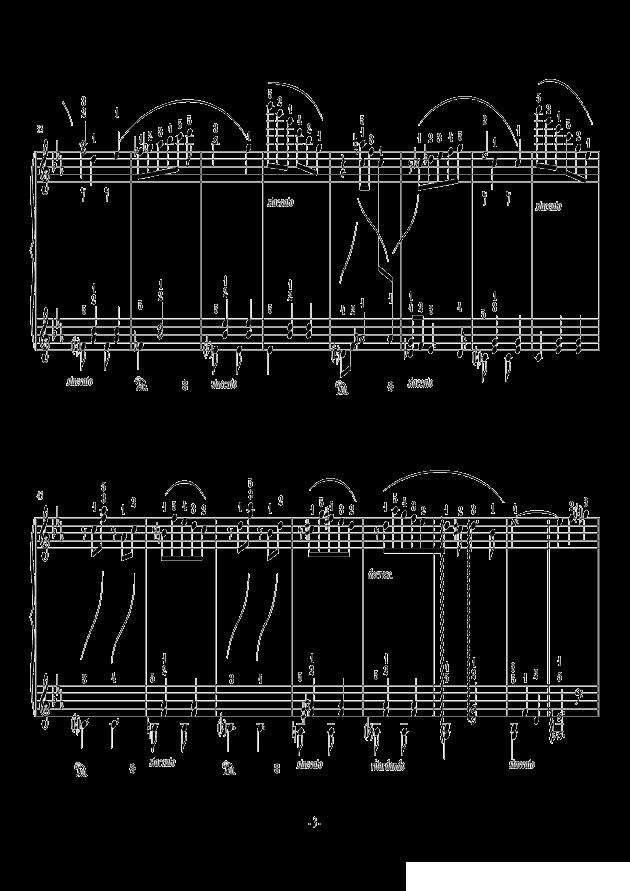 调律师的小华尔兹钢琴曲谱（图3）