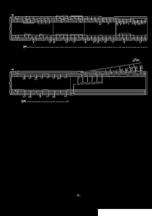 大教堂托卡塔 （g小调）钢琴曲谱（图3）