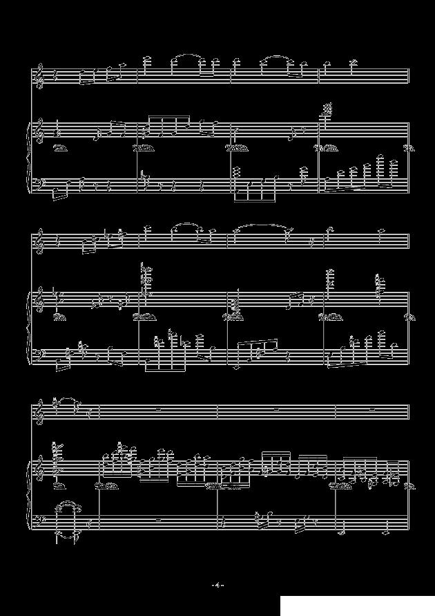 ハナノヨワサ钢琴曲谱（图4）