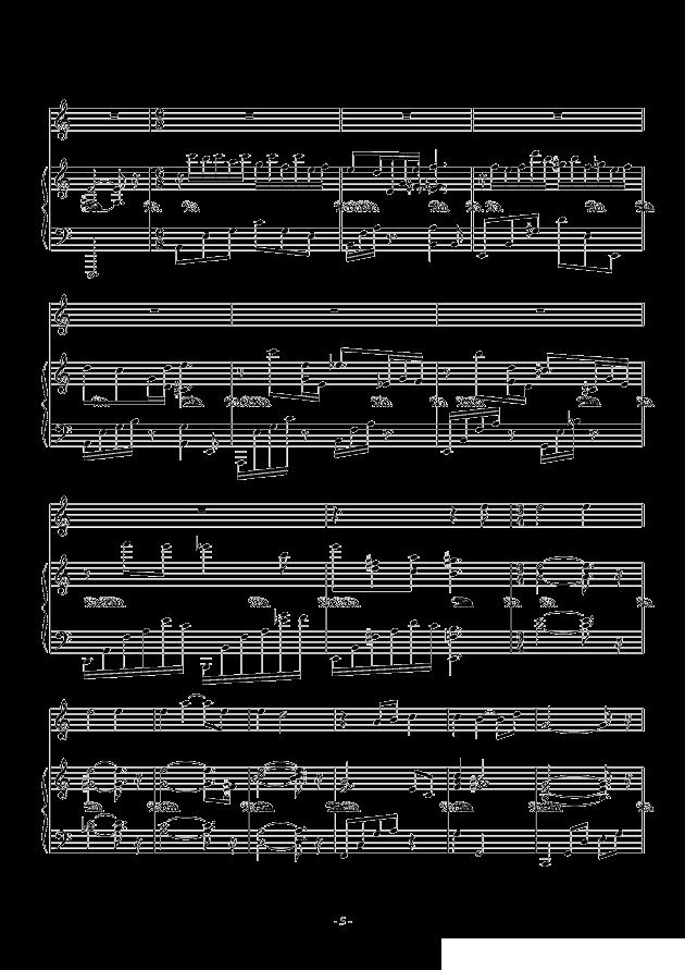 ハナノヨワサ钢琴曲谱（图5）