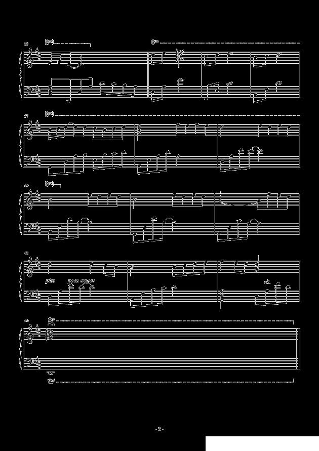 在这里放飞爱的梦钢琴曲谱（图3）