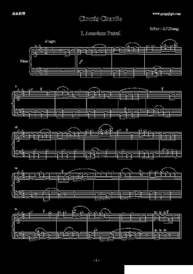 Circzis Charlie钢琴曲谱（图1）