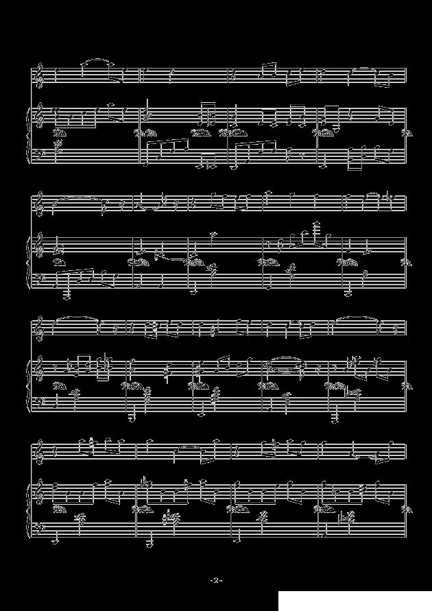 ハナノヨワサ钢琴曲谱（图2）