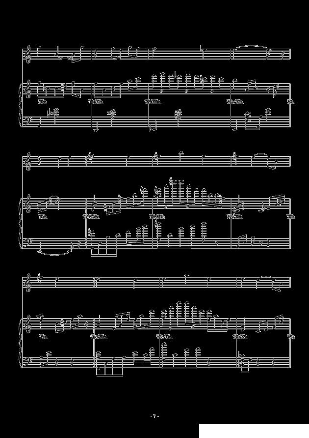 ハナノヨワサ钢琴曲谱（图7）