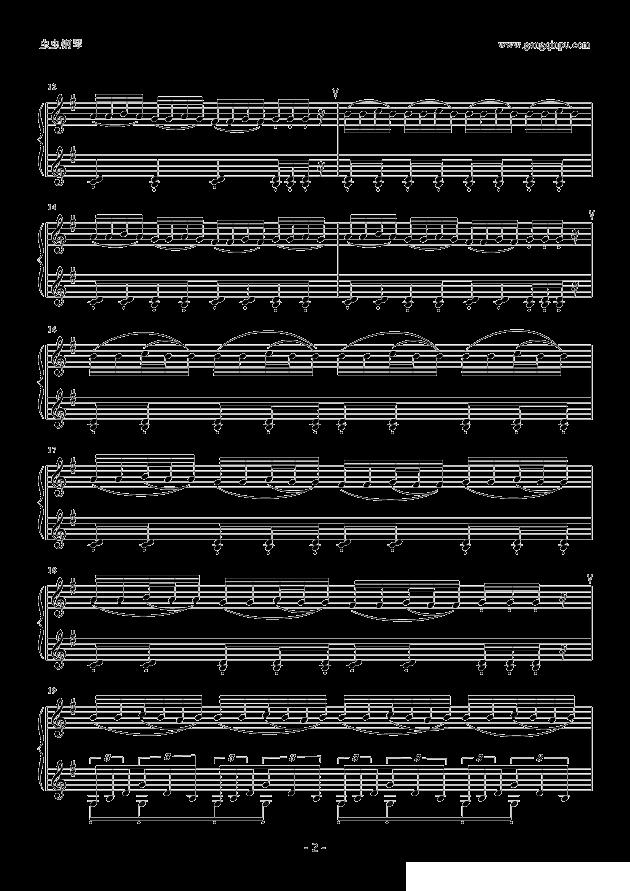 Tetris Loginska（俄罗斯方块配乐）钢琴曲谱（图2）
