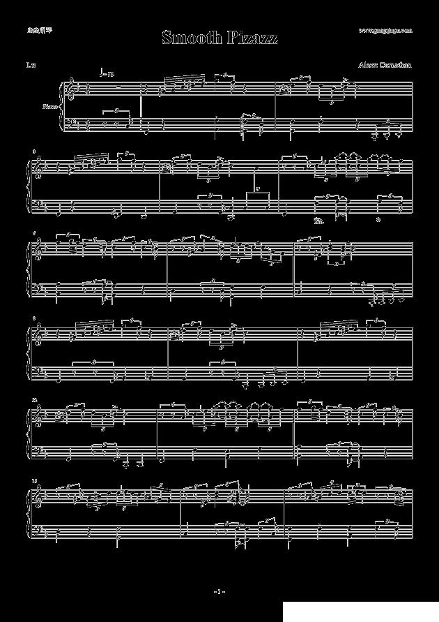 Smooth Pizazz钢琴曲谱（图1）