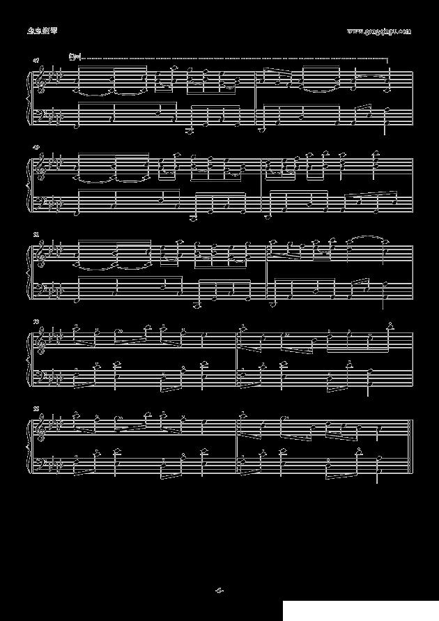 happiness of marionette （选自《海猫鸣泣之时》）钢琴曲谱（图5）
